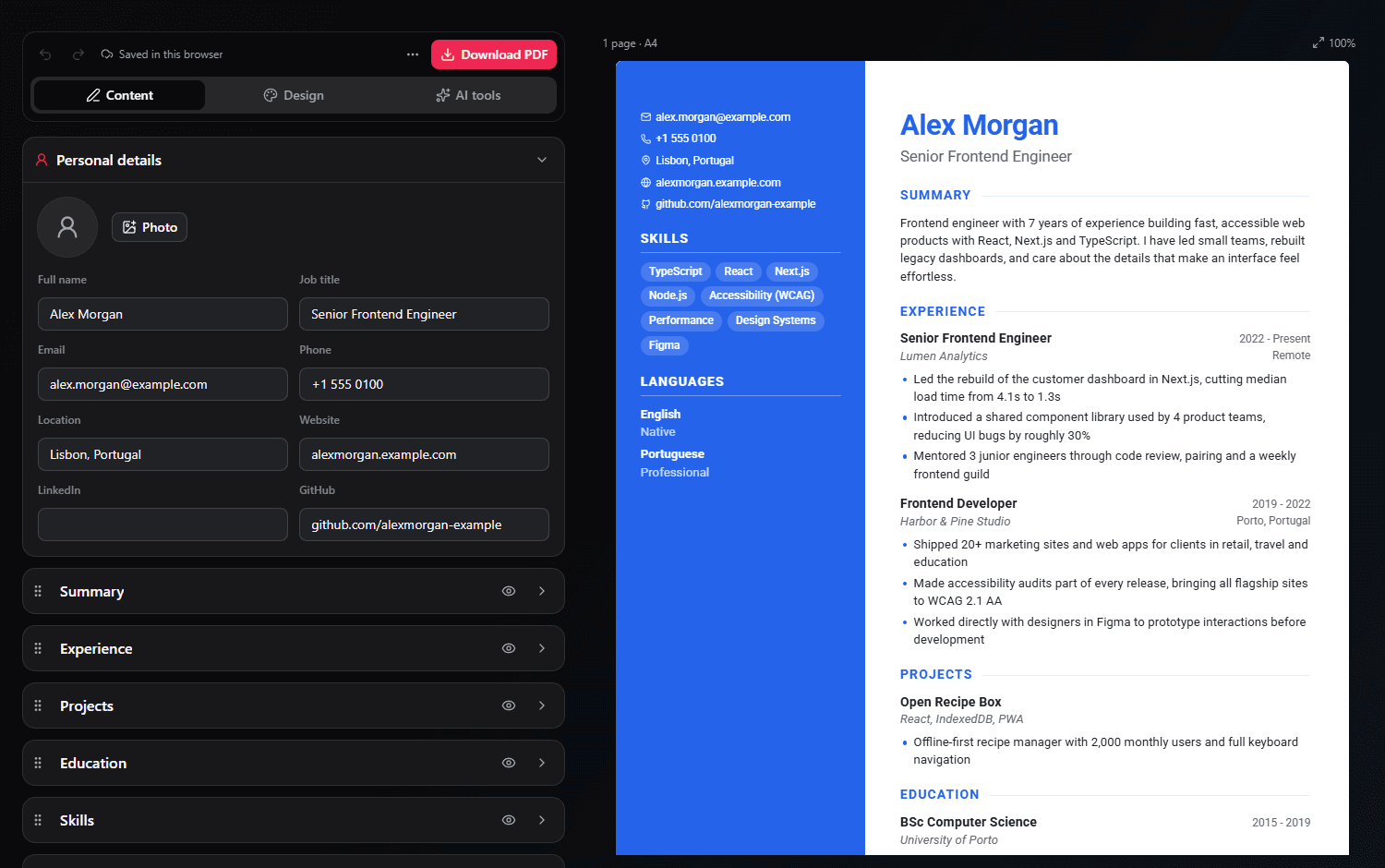 CV Maker